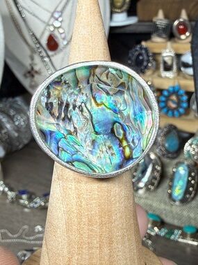 Silpada Iridescent Abalone Ring - Blue Green Hues